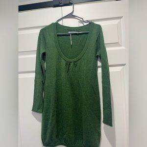 Lily McNeal small green cashmere dress